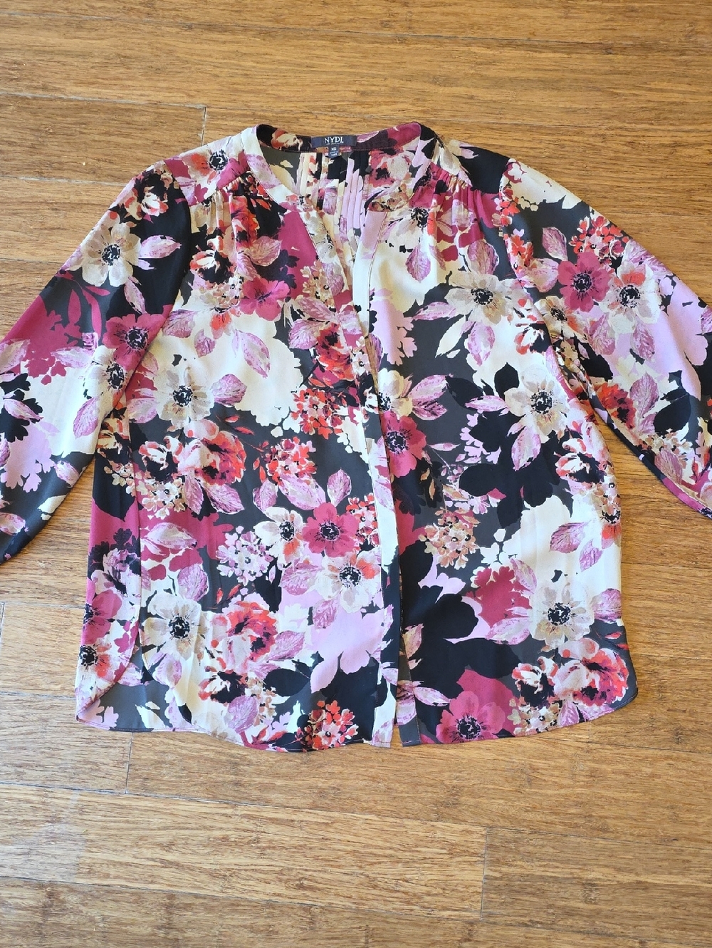 Pink Floral Blouse